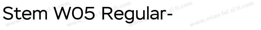 Stem W05 Regular字体转换